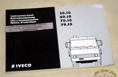 Betriebsanleitung Iveco  50, 60, 70, 79 . 10