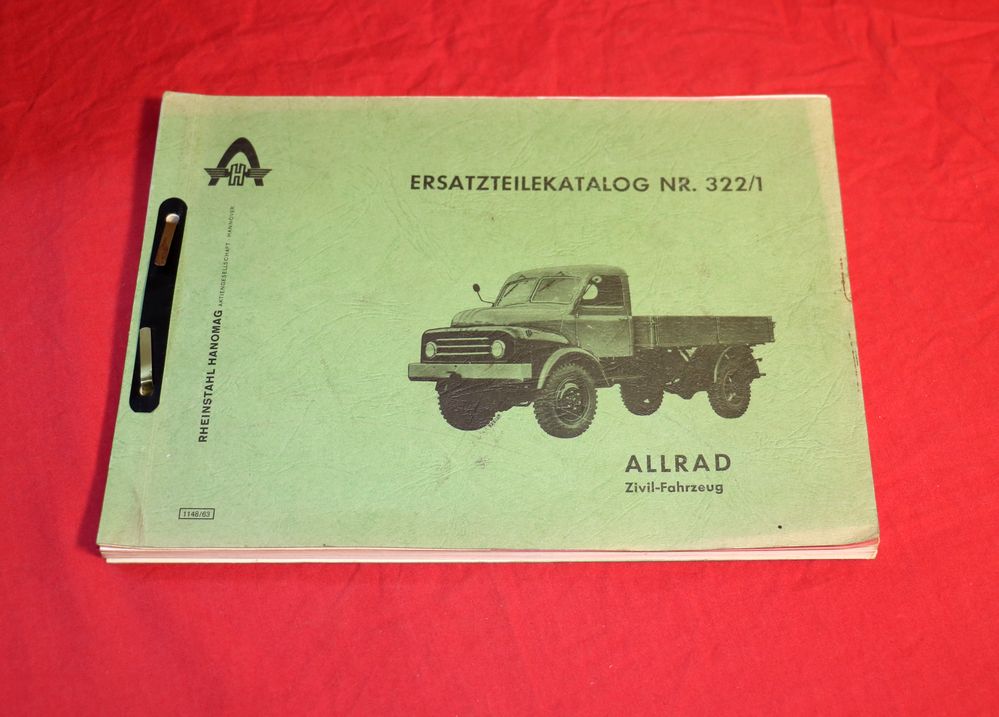 Hanomag AL 28 Ersatzteilliste 1963