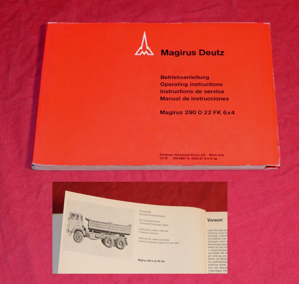 17057-2 Magirus 290 D 22 FK  6x4 Dreiachser