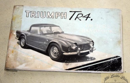 TRIUMPH  TR 4    Owners handbook