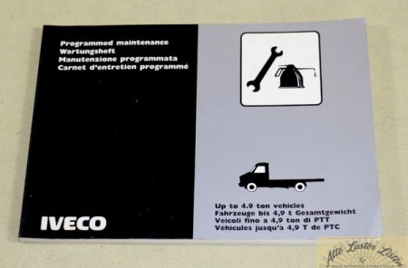 Wartungsheft , IVECO Nutzfahrzeuge bis 4,9 t Gesamtgewicht
