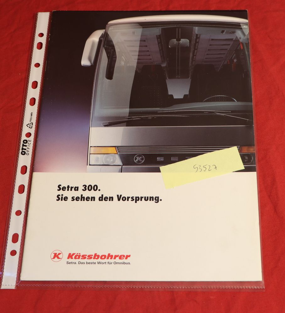 SETRA , Setra 300 Sie sehen den Vorsprung Bus Prospekt
