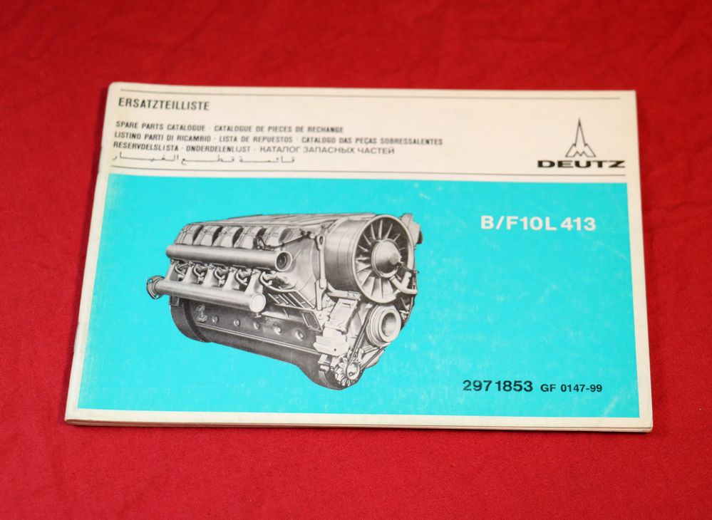 Deutz Motoren B/ F 10 L 413 Ersatzteilliste