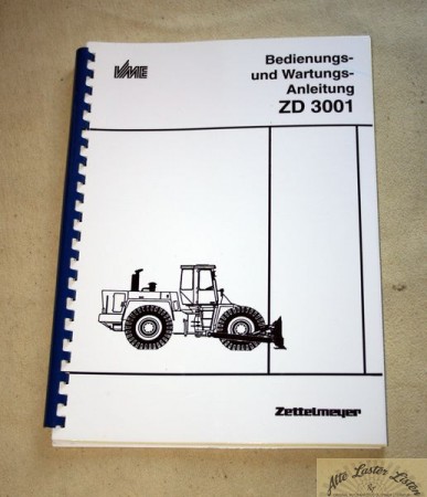 Zettelmeyer      Dozer,  Radplaniergerät        ZD 3001