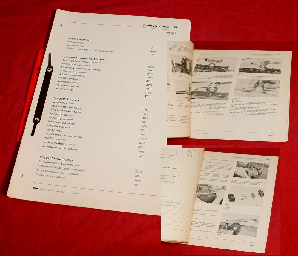 Mercedes Motor OM 352 A Werkstatthandbuch