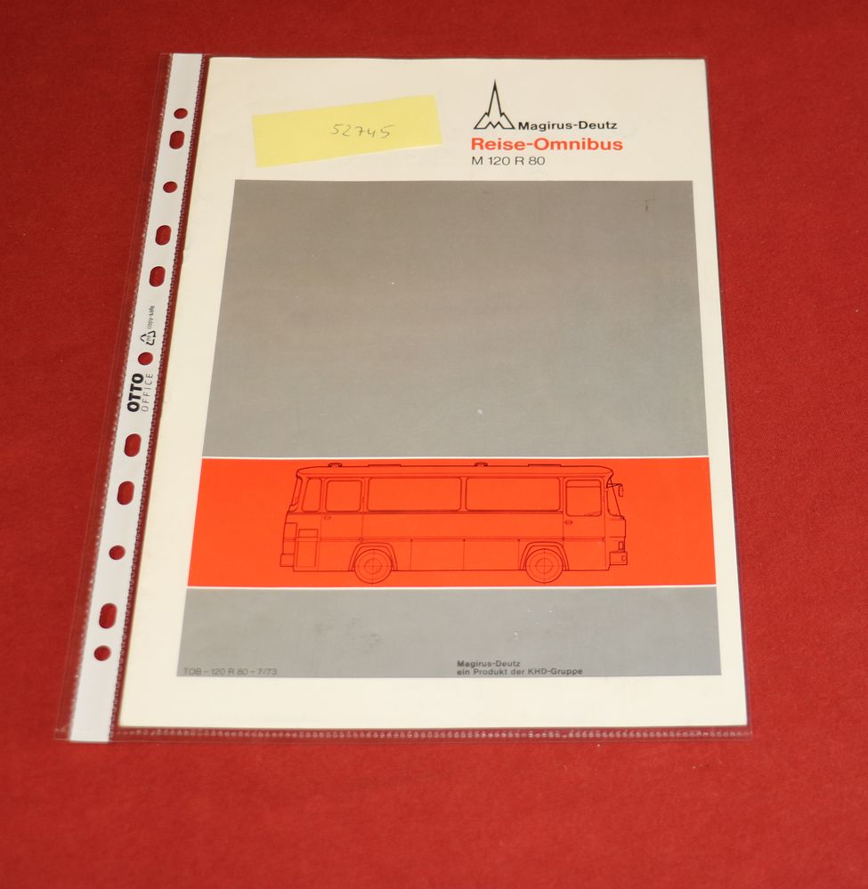 Magirus Deutz Reise Omnibus 120 R 80 Prospekt