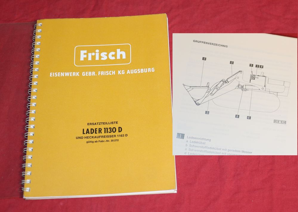 FRISCH Lader Ladeschaufel 1130 D u. Aufreisser 1163 D
