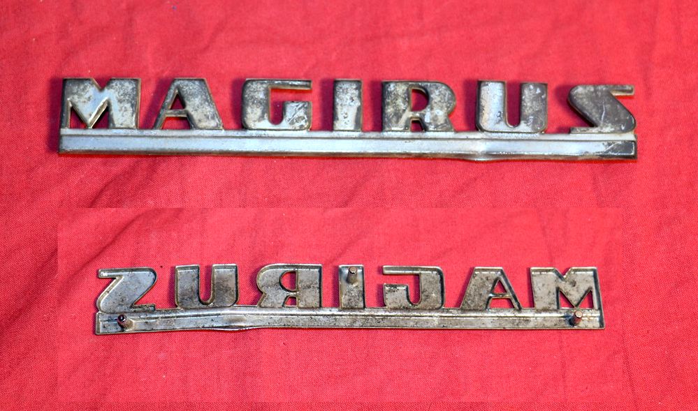 Schriftzug Magirus für Motorhaube Seite
