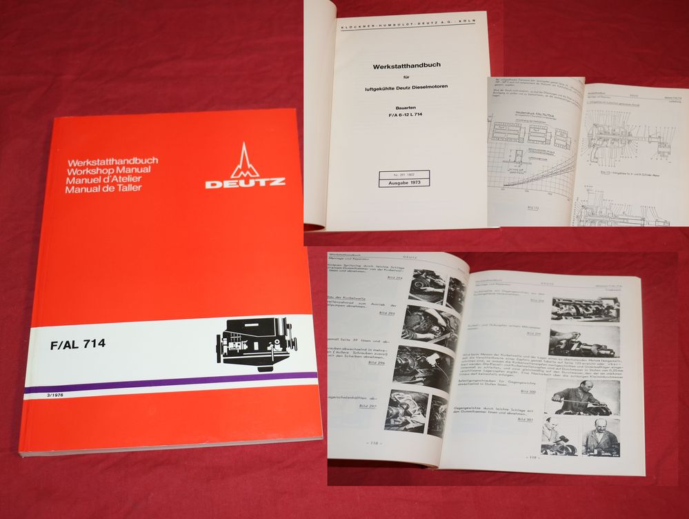 Deutz Motor F 6 - 12 L 714   + Nachtrag für 814 und 914 Motoren