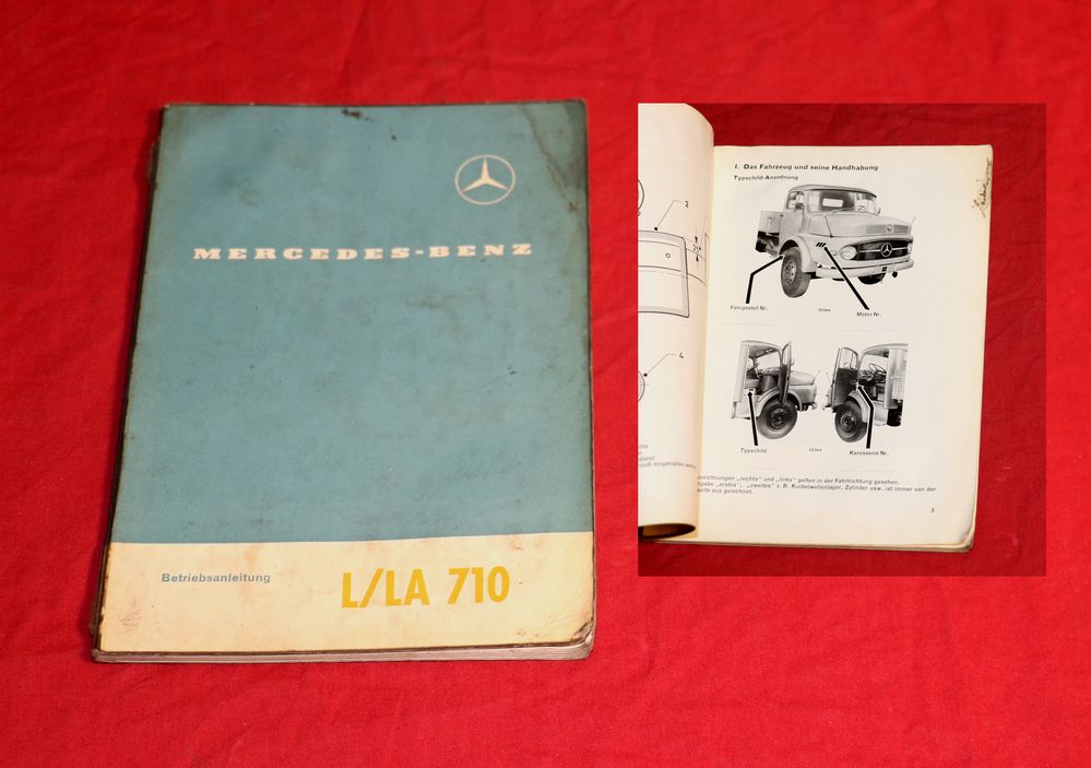 Mercedes L, LA 710 Kurzhauber Betriebsanleitung mit OM 312