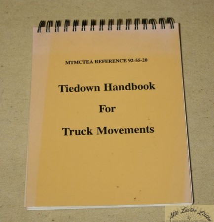 Tiedown Handbook for Truck Movements, US Army