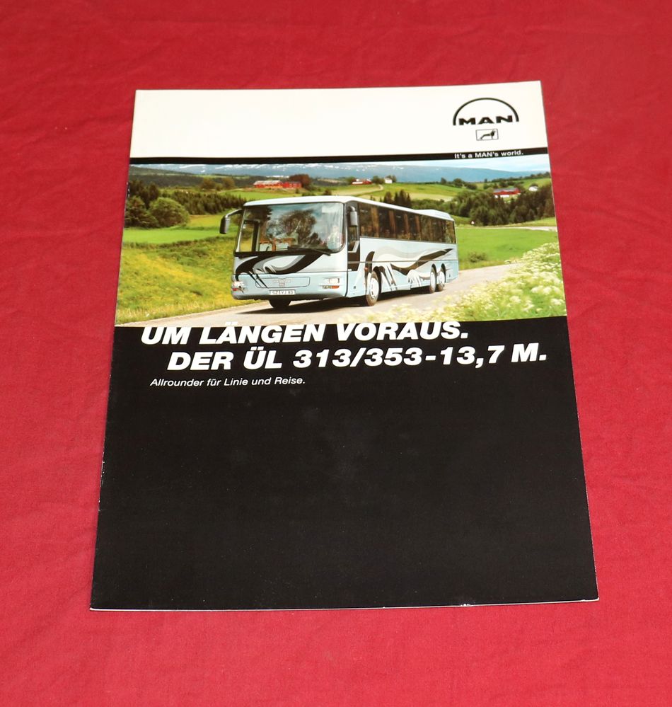 MAN Linie + Reise Bus Prospekt ÜL 313, 353