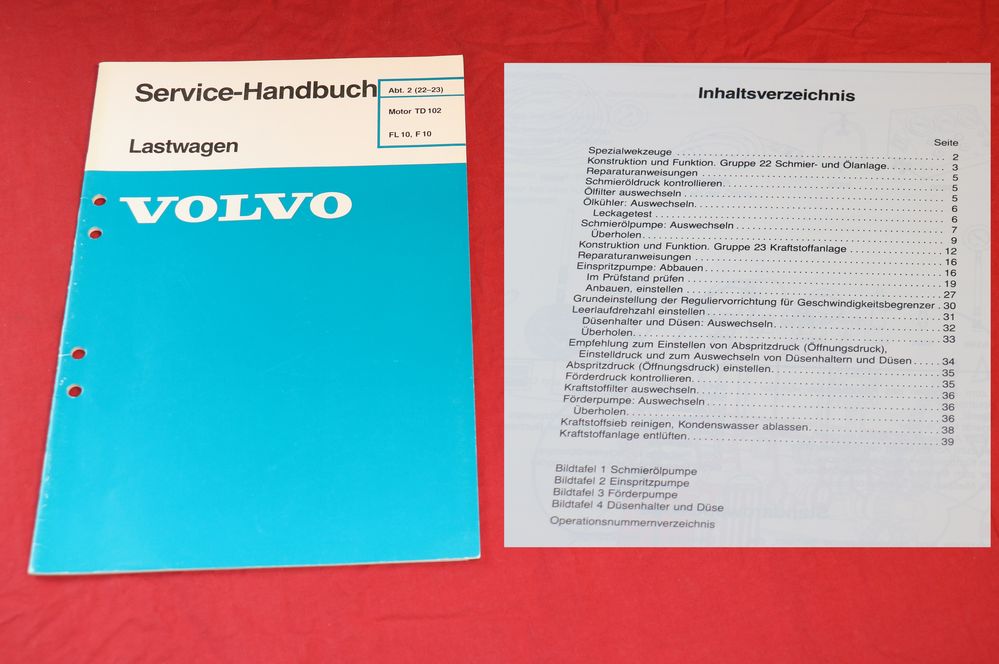 VOLVO Motor TD 102 Reparaturanleitung
