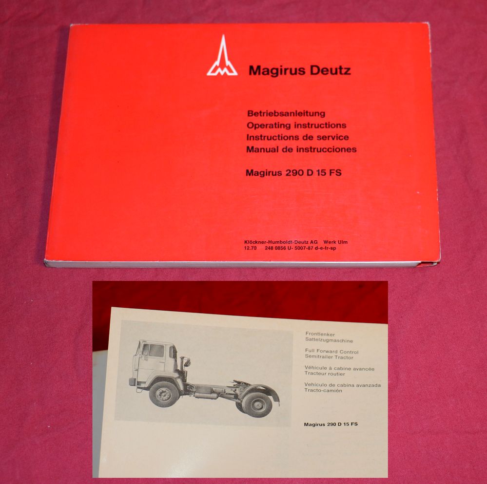 Magirus Deutz 290 D 15 FS Anleitung