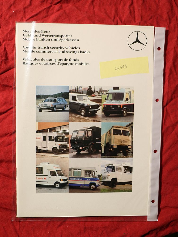 Mercedes Fahrzeuge Geld Werttransporter, Mobile Banken Sparkassen