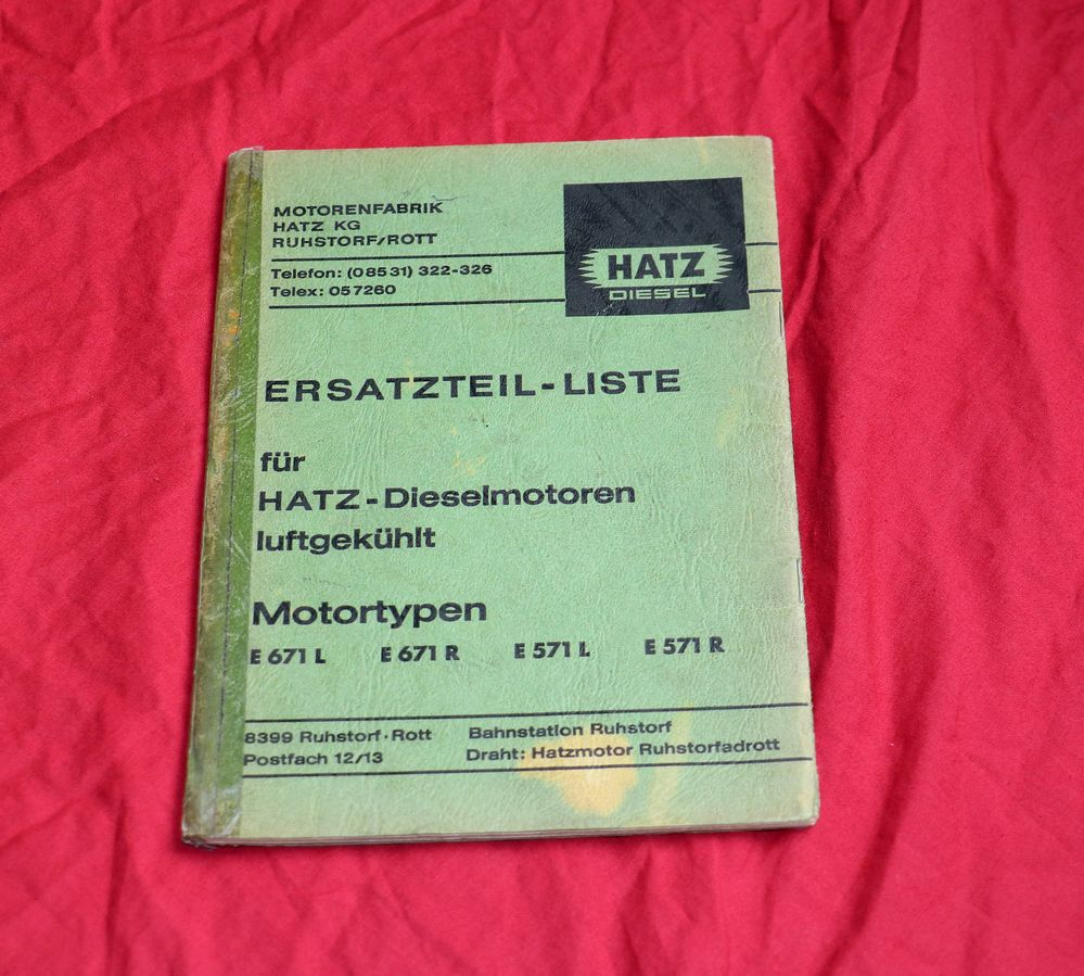 Hatz Motoren E 571, E 671  L + R
