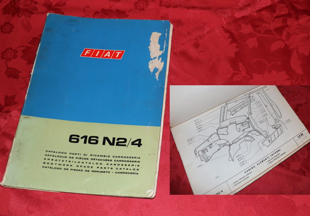 FIAT 616 N  2 / 4 Karosserie Ersatzteilliste