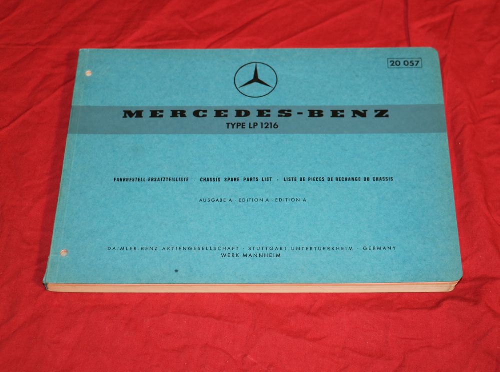 Mercedes LP 1216 Ersatzteilliste Fahrgestell