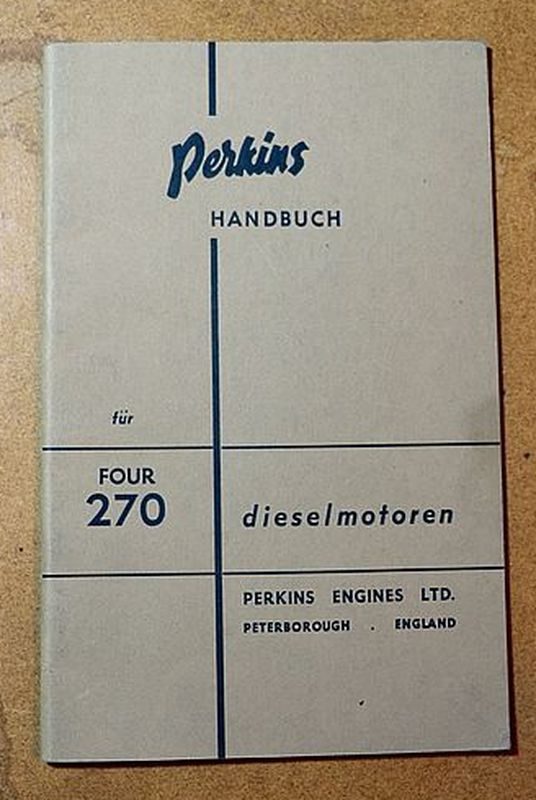 Perkins Four 270 , 4.270 , Anleitung Dieselmotor