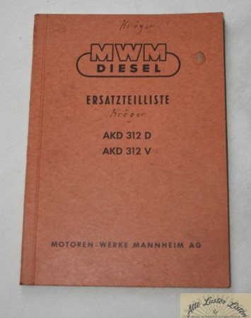 MWM   Motor  AKD  312 D , V