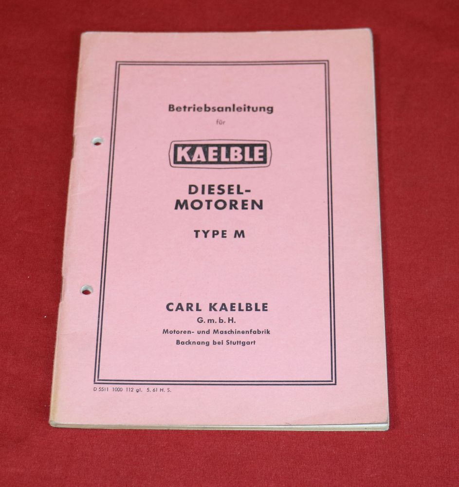 Kaelble Diesel Motoren Typ M
