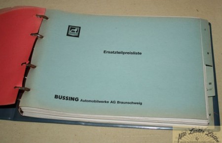 Ersatzteil Preisliste  Büssing