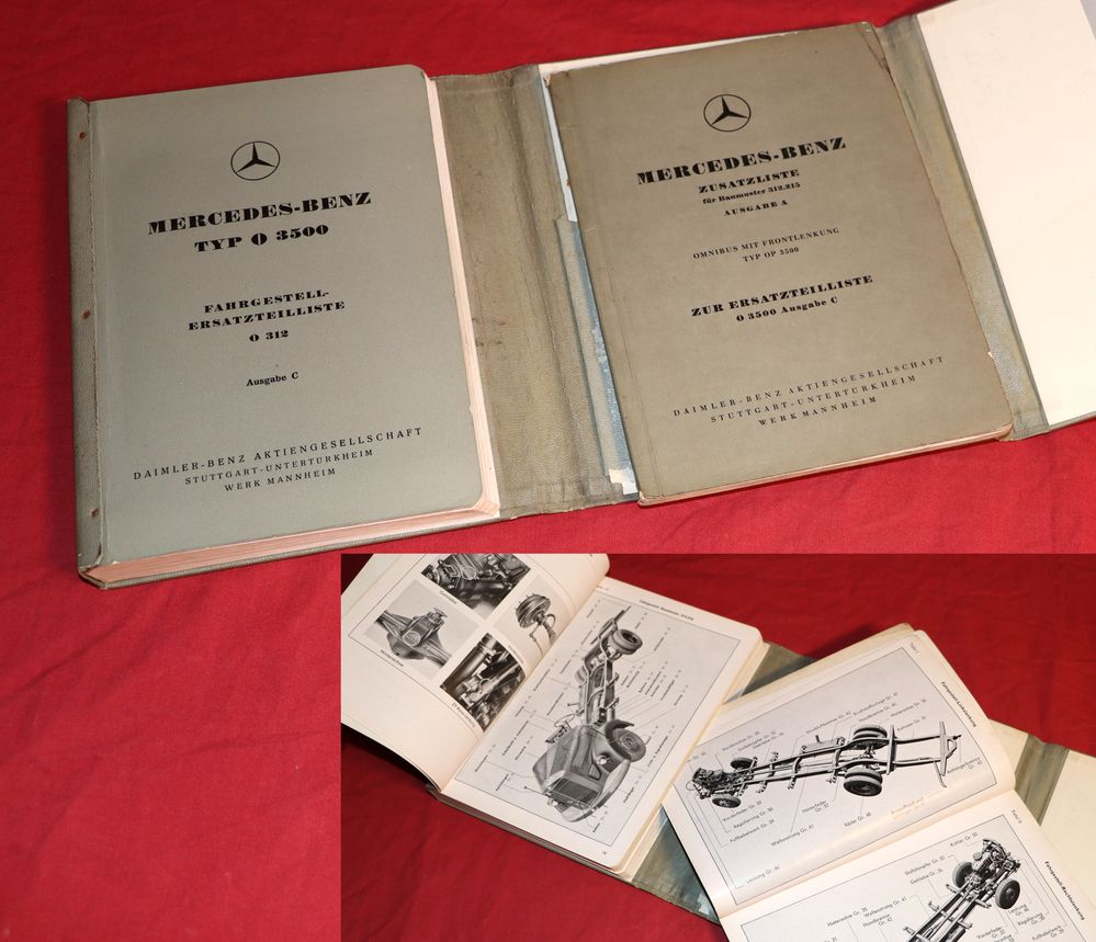 Mercedes Bus O 3500 Ersatzteilliste OP 3500