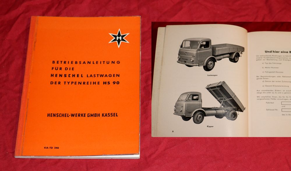 Henschel HS 90 Betriebsanleitung