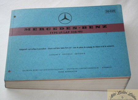 Mercedes LP 911  LP, LAP  ( 328 )  Fahrgestell, Aufbau + Fahrerhaus