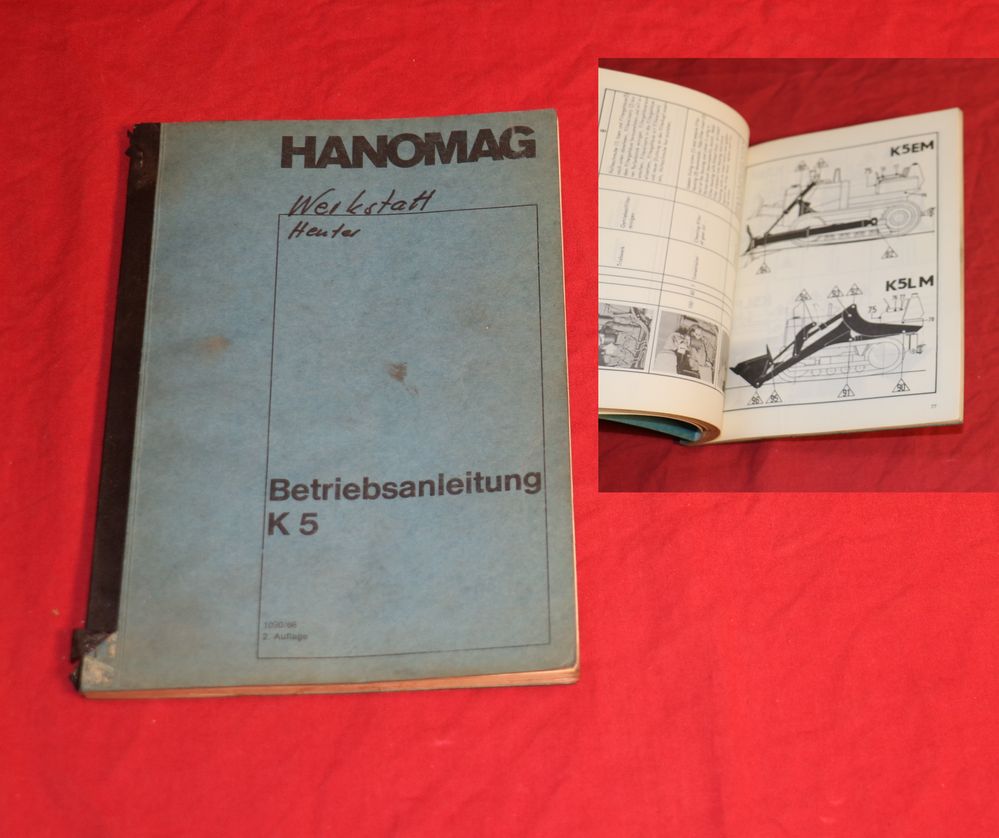 Hanomag K 5 Raupe Betriebsanleitung