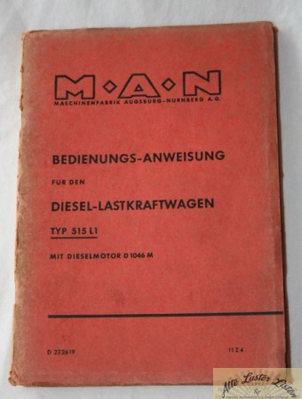 MAN 515  L 1 , Betriebsanleitung