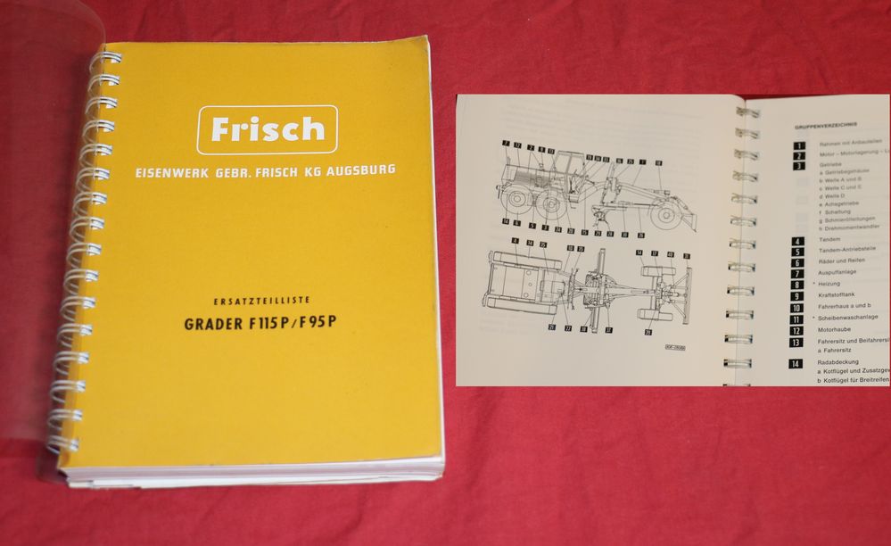 FRISCH F 115 P , F 95 P Grader, Erdhobel