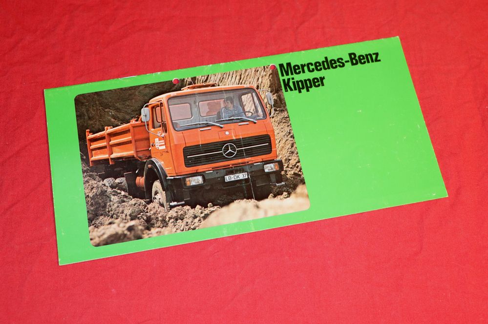 Mercedes Benz Kipper LKW Prospekt 