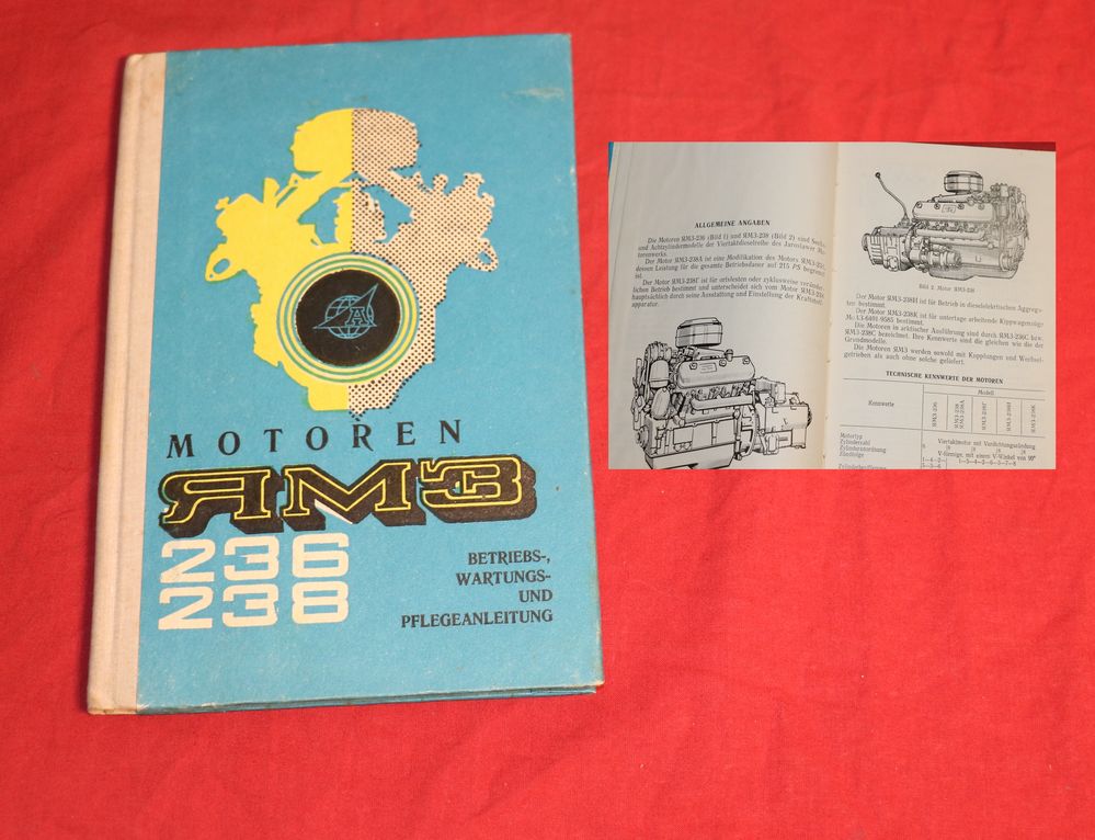JaMZ 236 , 238 Anleitung Dieselmotor V6 und V8