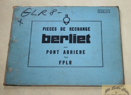 BERLIET     Hinterachse  FPLR  Pont Arriere