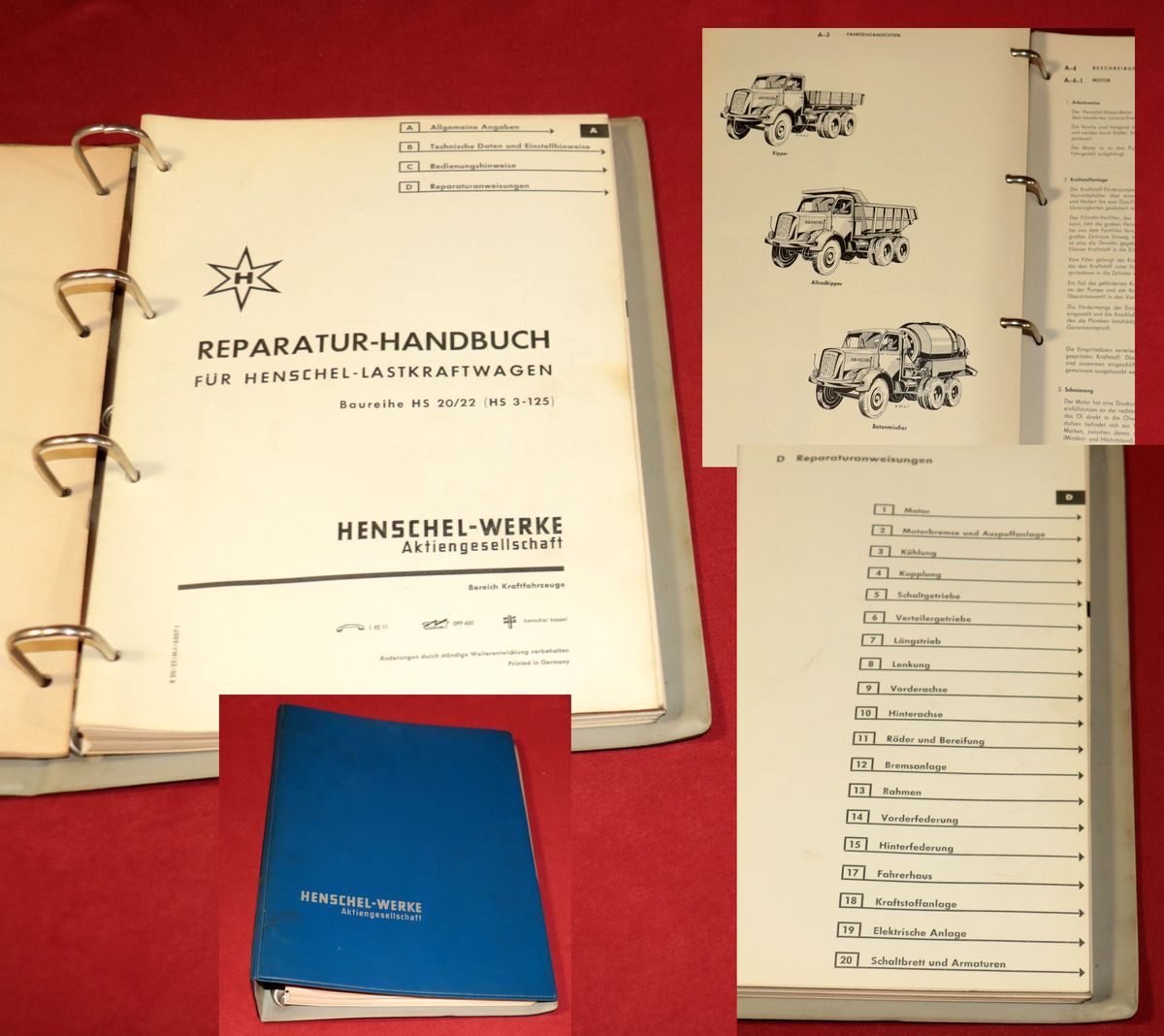Werkstatthandbuch Henschel HS 20, HS 22