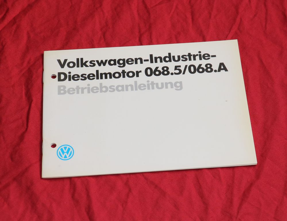 VW  Industrie Dieselmotor 068.5 , 068.A,  1,6 L