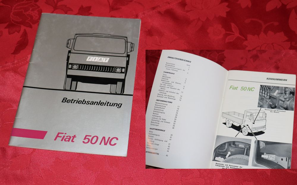 Fiat 50 NC leicht LKW Anleitung