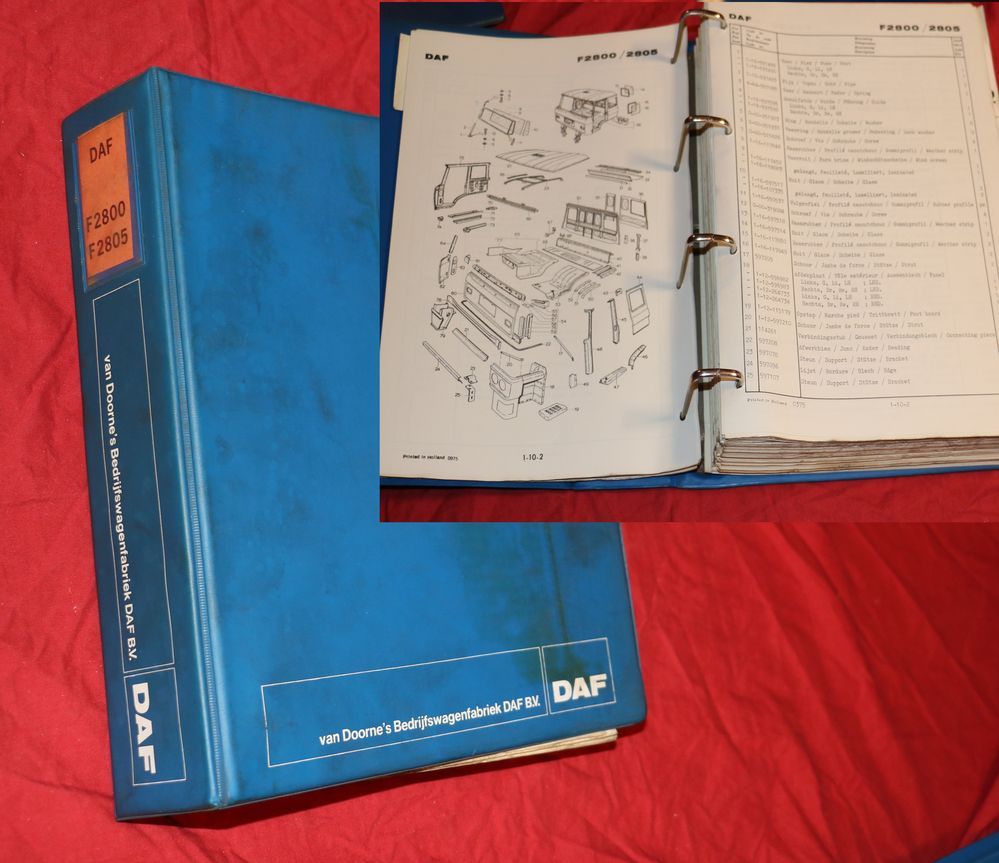 DAF F 2800 , F 2805 Ersatzteilkatalog