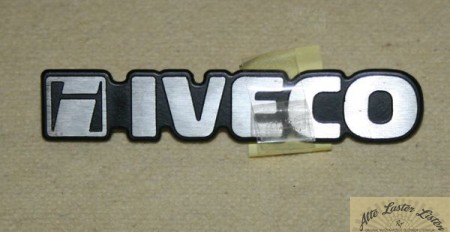 Schriftzug  Iveco , sehr klein, Alu,  Format  85 x 15 mm