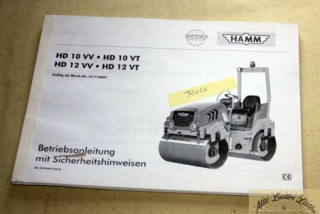HAMM  Walze      HD 10 , 12  VV, VT