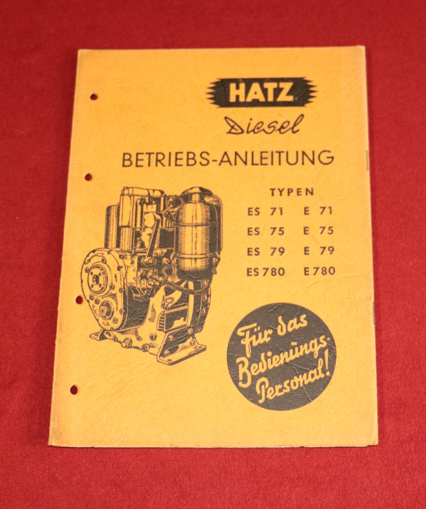 21490 Hatz Diesel  E , ES 71, 75, 79, 780