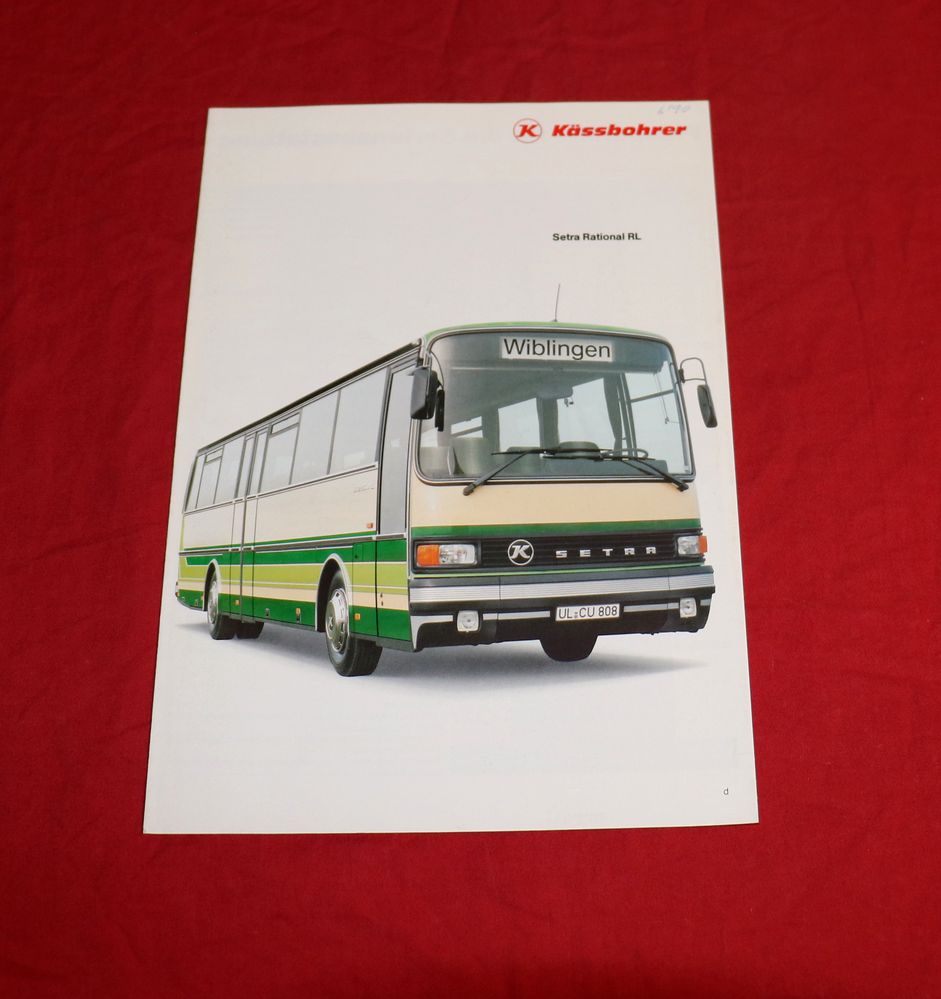 SETRA Rational RL Bus S 213 RL - S 215 RL Prospekt 