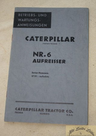 CATERPILLAR   No. 6  Aufreisser