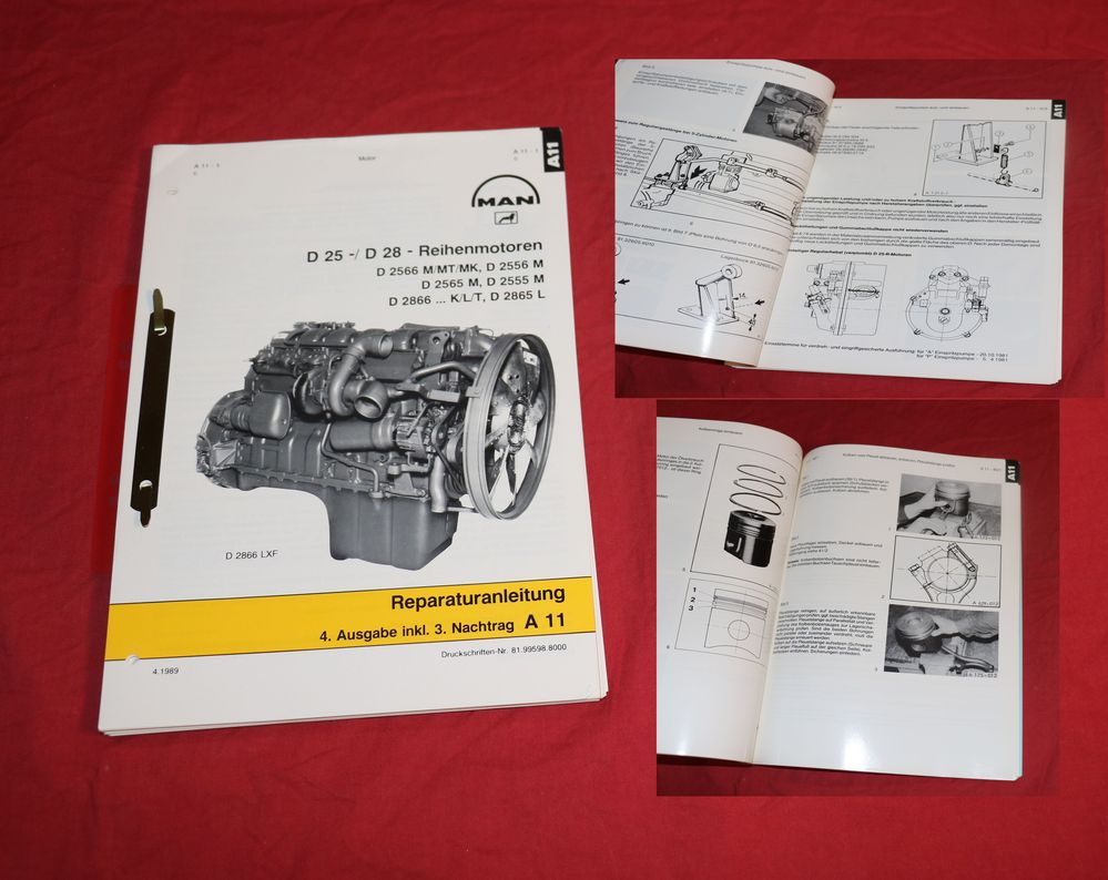 MAN Reihenmotoren D 2555, 2566 ... bis D 2866 Reparaturanleitung