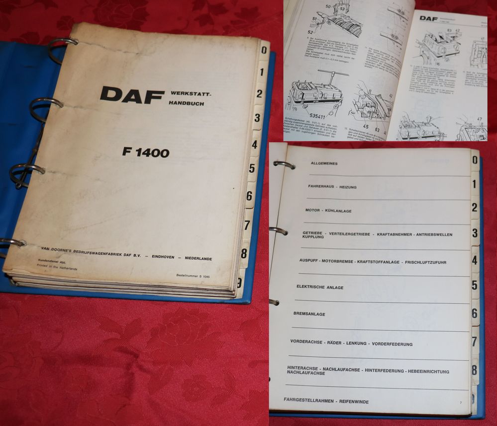 22702-2 DAF F 1400 , LKW Werkstatthandbuch