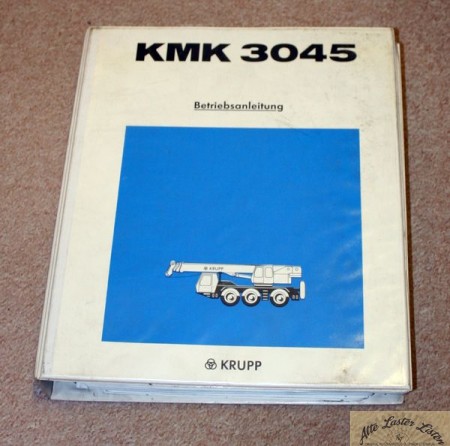 Betriebsanleitung Autokran    KRUPP                  KMK 3045