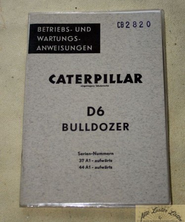 CATERPILLAR     D 6   Raupe