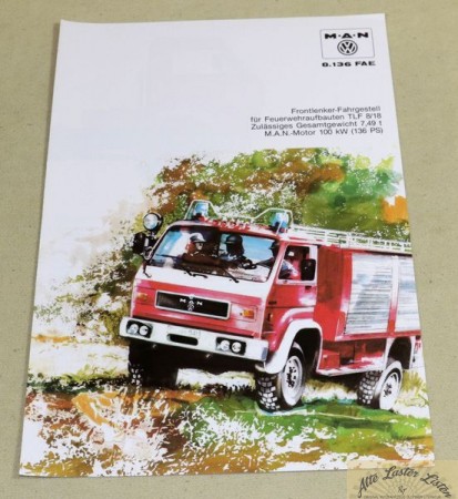 MAN VW 8.136 FAE Allrad Feuerwehr TLF 8/18 Prospekt
