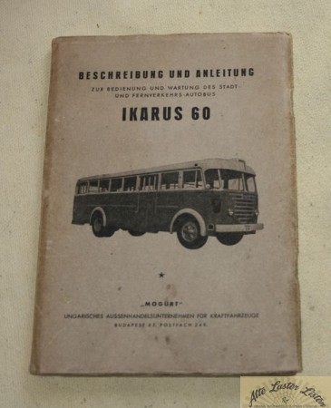 IKARUS  60 Bus Betriebsanleitung
